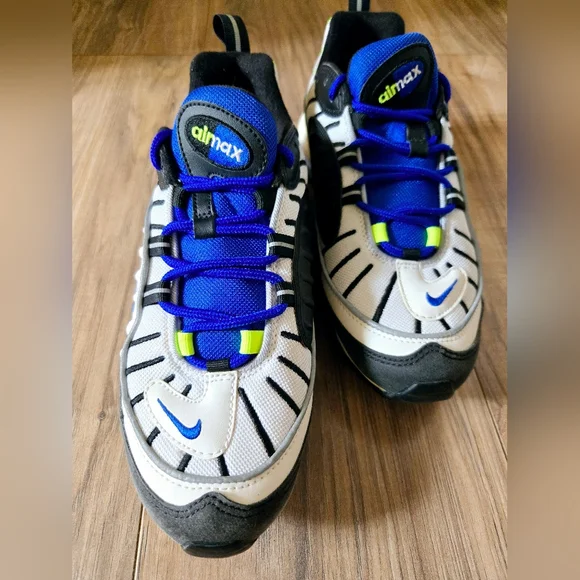 Nike Air Max 98 #640744-103 Sprite 2018 Blue White Men's Shoes Size 8.5 - Picture 2 of 15